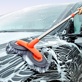Rotating Three-Section Telescopic Car Wash Mop.Double Head Mop for Car Roof/Window Cleaning Spare mop head 1pcs mop mop handle